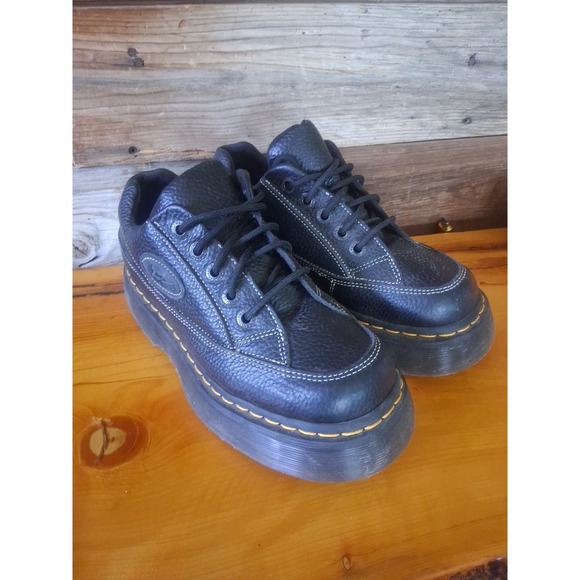 Dr. Martens Shoes - DR. MARTENS - Women Buzz 5-Eye Milled Napa Leather Shoes Size 7